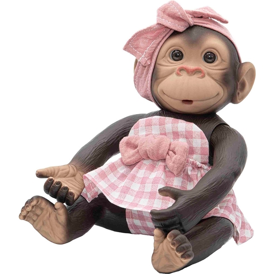 MONITO BEBÉ GRACIOSO 25 CM EN CAJA REGALO COLORES SURTIDOS image 0