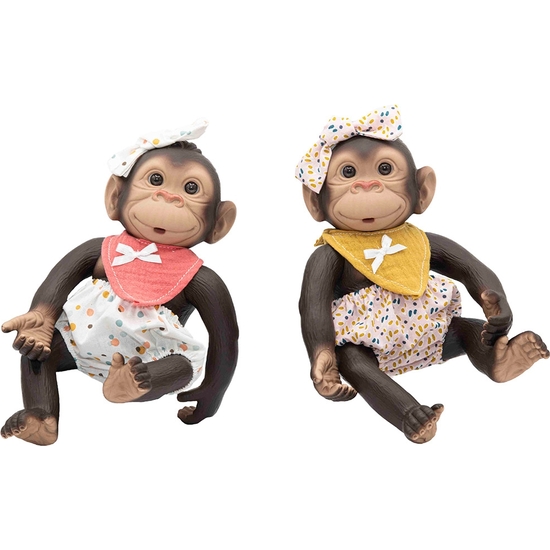 MONITO BEBÉ GRACIOSO 25 CM EN CAJA REGALO COLORES SURTIDOS image 1
