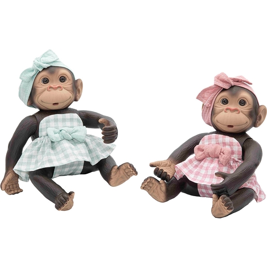 MONITO BEBÉ GRACIOSO 25 CM EN CAJA REGALO COLORES SURTIDOS image 2