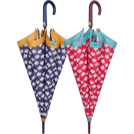 PARAGUAS AUTOMÁTICO ANTIVIENTO FLOR DE LOTO 102 CM 2 MODELOS image 1