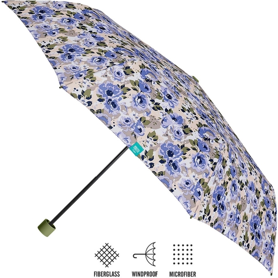 PARAGUAS PLEGABLE PREMIUM FLORAL 2 MODELOS image 0