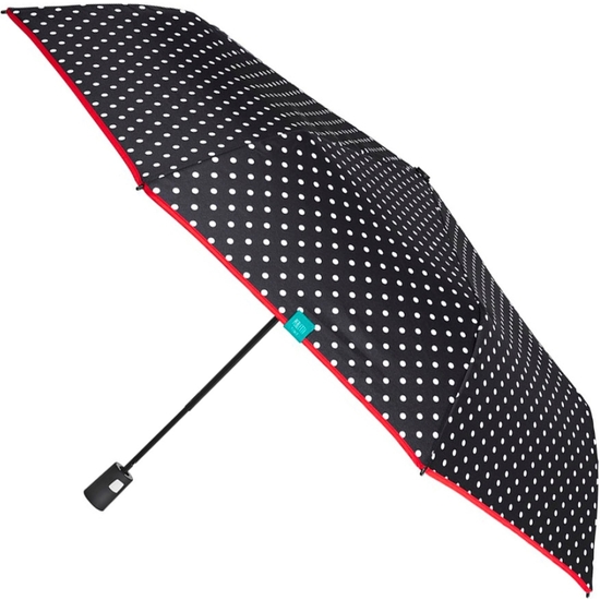 PARAGUAS PLEGABLE AUTOMÁTICO LUNARES ANTIVIENTO 96 CM 2 COLORES image 2