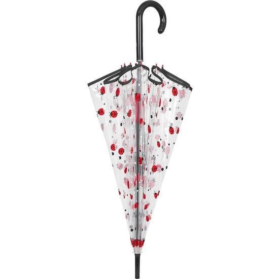 PARAGUAS AUTOMÁTICO CAMPANA TRANSPARENTE MARIQUITAS 89 CM image 1