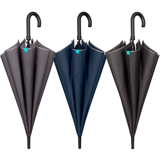 PARAGUAS AUTOMÁTICO GOLF LISO ANTIVIENTO 116 CM 3 COLORES image 1
