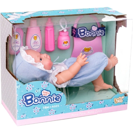 MUÑECO BEBÉ 31 CM CON ROPITA Y ACCESORIOS image 1