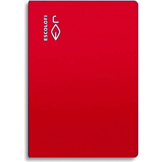 ESCOLOFI PACK 10 CUADERNOS GRAPADOS FOLIO 50 H 70 GR CUADRÍCULA 4X4 MARGEN ROJO image 1