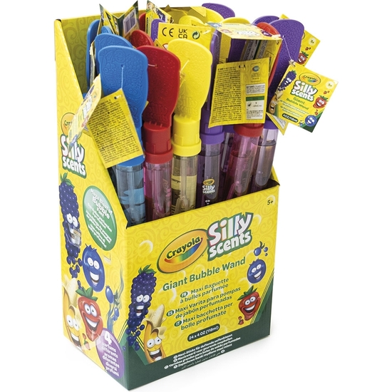 CRAYOLA POMPAS DE JABÓN LOS OLOROSOS MAXI VARITA 37 CM image 1