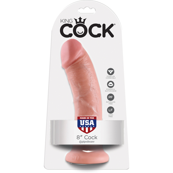 KING COCK 8 INCH FLESH image 1