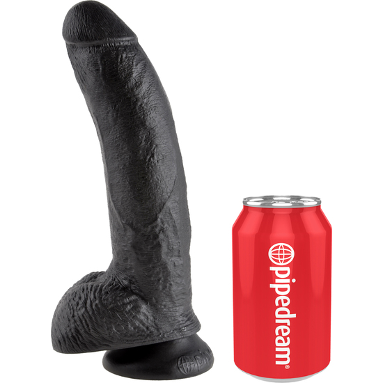 KING COCK 9 INCH WITH BALLS BLACK image 2