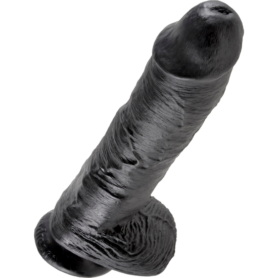 KING COCK 10 INCH WITH BALLS BLACK image 0