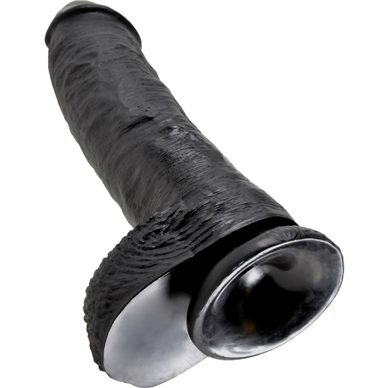KING COCK 10 INCH WITH BALLS BLACK image 3