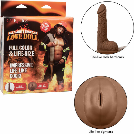 CALEXOTICS - SIZZLING SERGEANT LOVE DOLL - BROWN SKIN image 0