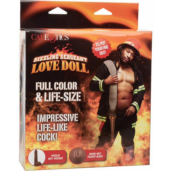 CALEXOTICS - SIZZLING SERGEANT LOVE DOLL - BROWN SKIN image 1