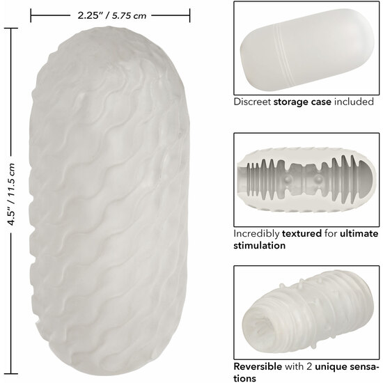 CALEXOTICOS - BOUNDLESS RIBBED STROKER - TRANSPARENT image 2