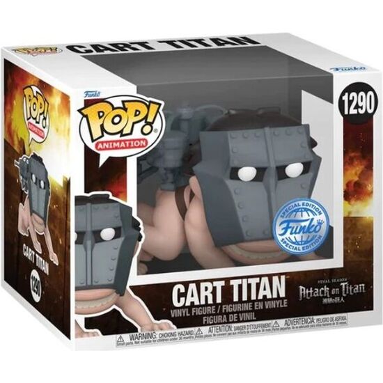 FIGURA POP SUPER ATTACK ON TITAN CART TITAN EXCLUSIVE image 2