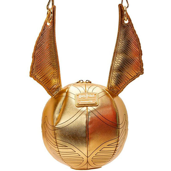 BOLSO BANDOLERA SNITCH DORADA HARRY POTTER LOUNGEFLY image 3