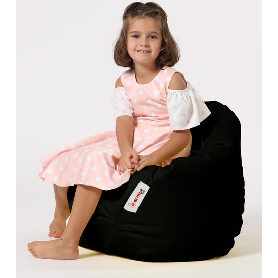 SILLÓN-PUF PARA NIÑOS PARA EXTERIORES NEGRO image 2