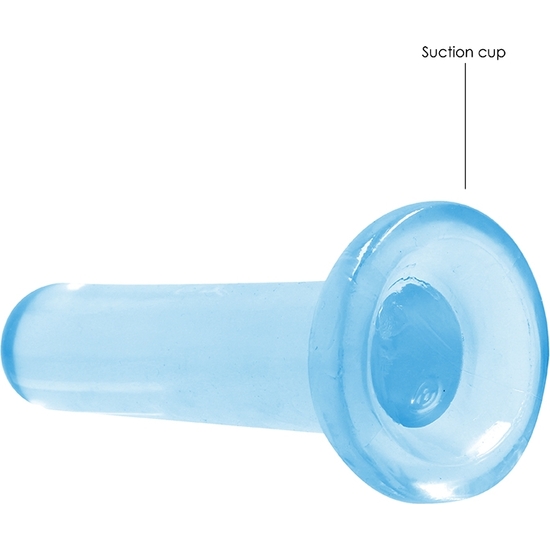REALROCK - NON REALISTIC DILDO WITH SUCTION CUP - 5,3/ 13,5 CM - TRANSPARENT BLUE  image 3