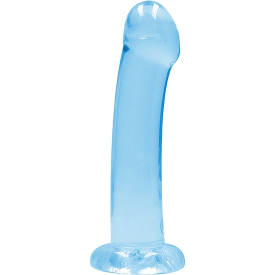 REALROCK - NON REALISTIC DILDO WITH SUCTION CUP - 6,7/ 17 CM - BLUE image 0