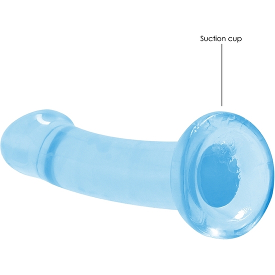 REALROCK - NON REALISTIC DILDO WITH SUCTION CUP - 6,7/ 17 CM - BLUE image 3