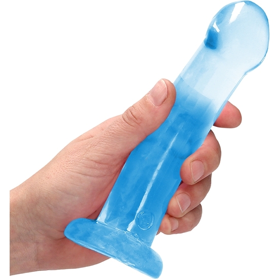 REALROCK - NON REALISTIC DILDO WITH SUCTION CUP - 6,7/ 17 CM - BLUE image 4