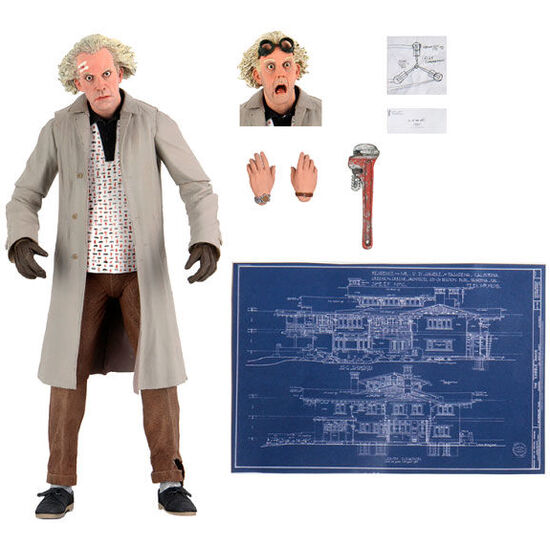 FIGURA ULTIMATE DOC BROWN REGRESO AL FUTURO 18CM image 0