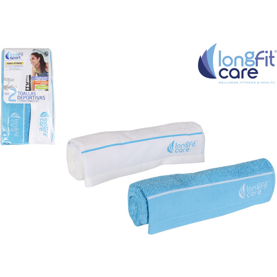 SET 2 TOALLAS 33X100CM LONGFIT CARE image 0