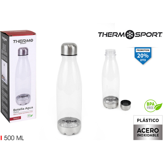 BOTELLA AGUA SSAS 500ML T/ACERO THERMOSPORT image 0