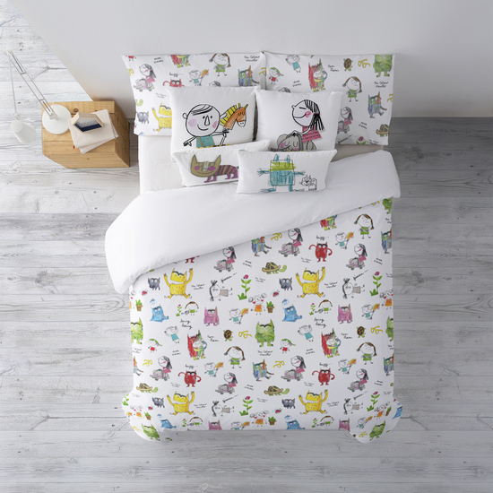 FUNDA NÓRDICA 100% ALGODÓN MODELO NENS PARA CAMA DE 200X200 CM. image 0