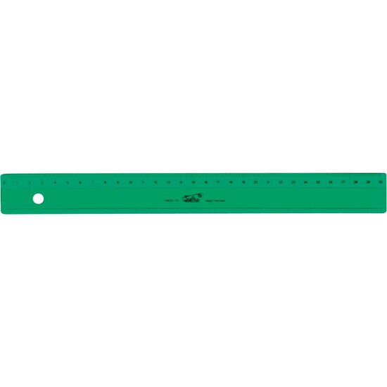 REGLA VERDE DE 30 CM image 0