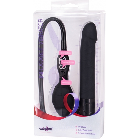 INFLATABLE VIBRATOR BLACK image 1