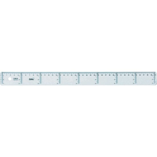 REGLA DE 40 CM. CRISTAL image 0