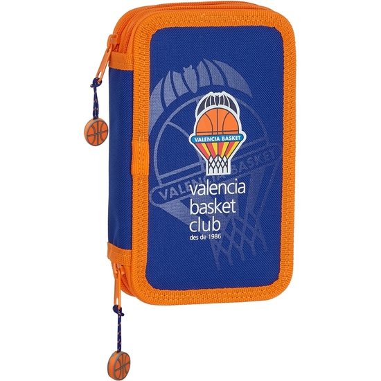 PLUMIER DOBLE PQÑO 28 PCS VALENCIA BASKET image 0