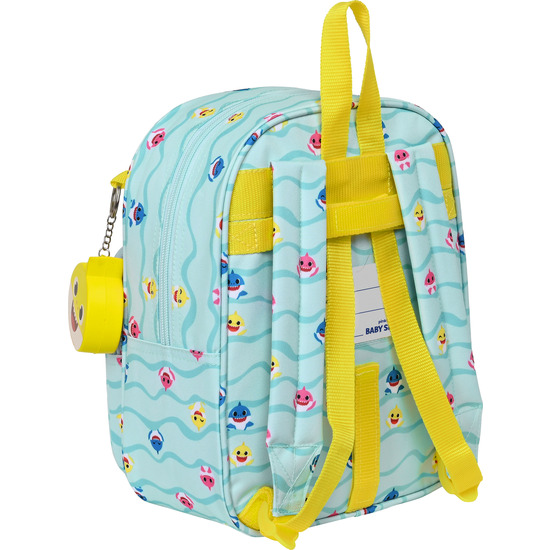 MOCHILA GUARDERIA ADAPT.CARRO C/BOLSILLO BABY SHARK "BEACH DAY" image 1