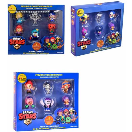 PACK DELUXE 8 FIGURAS BRAWL STARS image 0