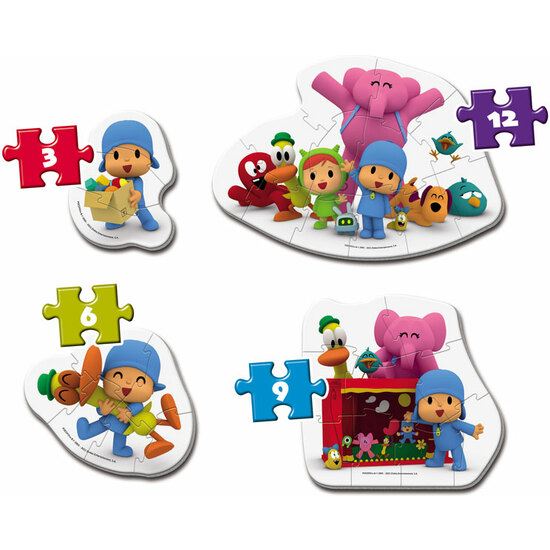 4 PUZZLES PROGRESIVOS POCOYO image 1