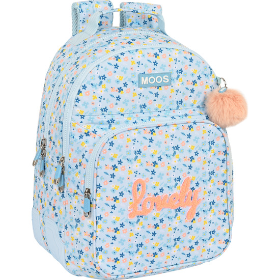 MOCHILA DOBLE ADAPT.CARRO RECICLADO MOOS "LOVELY" image 0