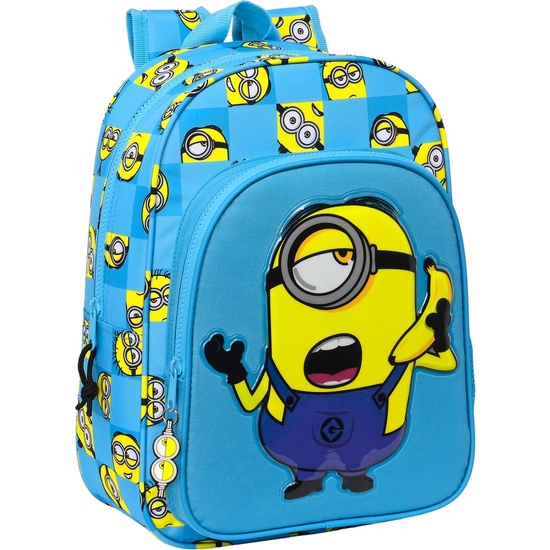 MOCHILA INFANTIL ADAPT.CARRO MINIONS "MINIONSTATIC" image 0