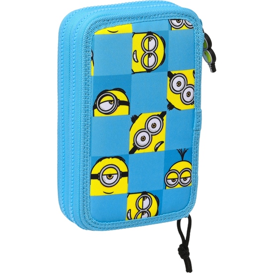 PLUMIER DOBLE PQÑO 28 PCS MINIONS "MINIONSTATIC" image 1