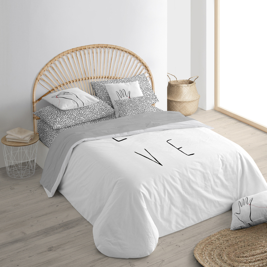 FUNDA NÓRDICA 100% ALGODÓN MODELO LOVE PARA CAMA DE 200X200 CM image 0