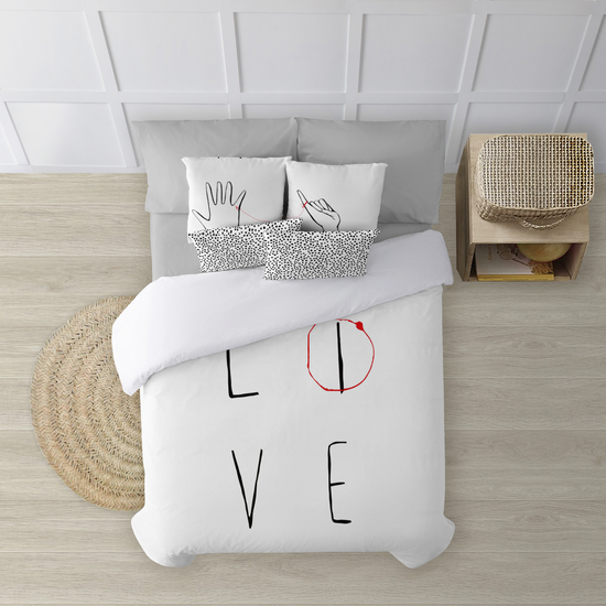 FUNDA NÓRDICA 100% ALGODÓN MODELO LOVE PARA CAMA DE 200X200 CM image 2