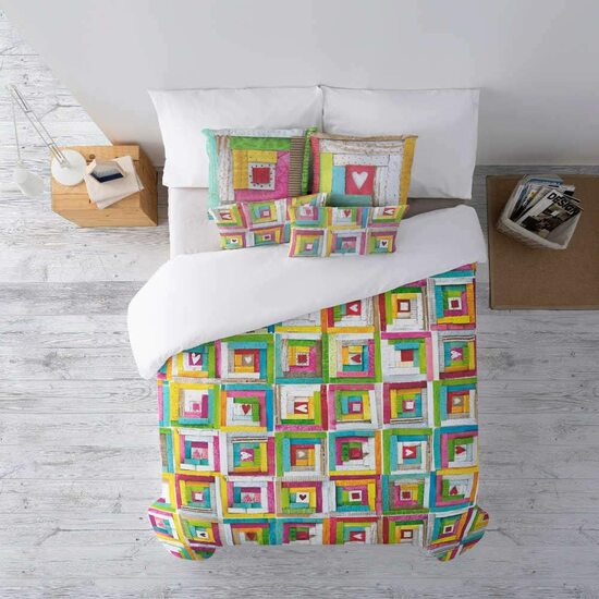 FUNDA NÓRDICA 100% ALGODÓN MODELO PATCHWORK PARA CAMA DE 105 (180X220 CM) image 0