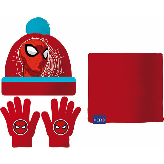 SET GORRO/BUFF/GUANTES BEBÉ 44/46 SPIDER-MAN "GREAT POWER" image 0