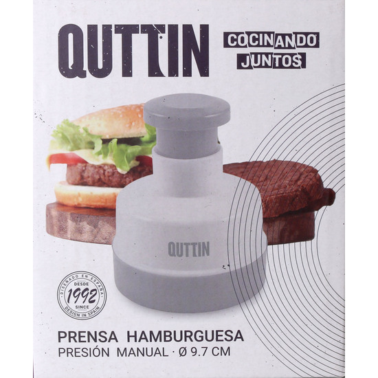 PRENSA HAMBURGUESAS MANUAL PLAST. QUTTIN image 1