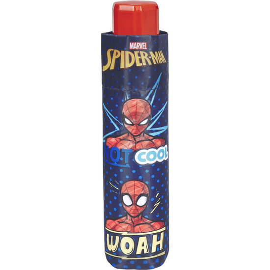 PARAGUAS PLEGABLE MANUAL SPIDERMAN MARVEL 50CM image 3