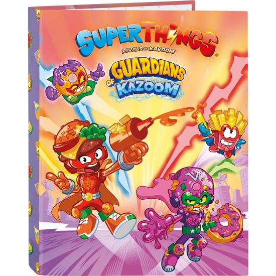 CARPETA FOLIO 4 ANI.MIXTAS SUPERTHINGS GUARDIANS OF KAZOOM image 0