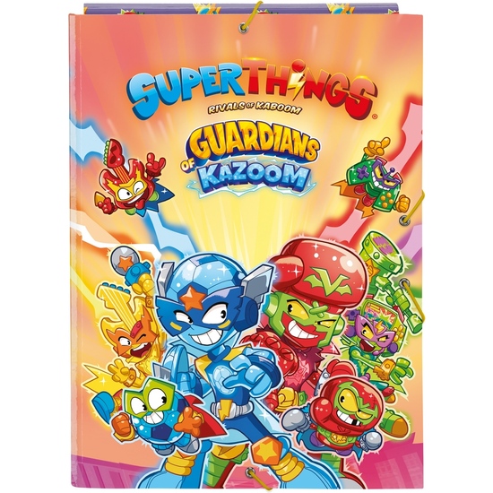 CARPETA FOLIO 3 SOLAPAS SUPERTHINGS GUARDIANS OF KAZOOM image 0