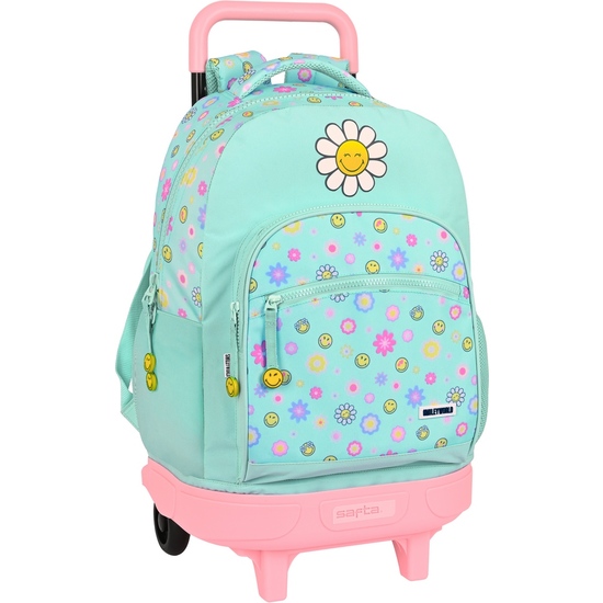 MOCHILA GDE. C/RUEDAS COMPACT EXT.SIMPLE SMILEY WORLD "SUMMER FUN" image 0