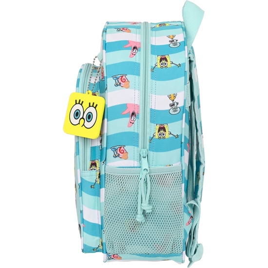 MOCHILA INFANTIL ADAPT.CARRO BOLSILLO 3D BOB ESPONJA "STAY POSITIVE" image 2