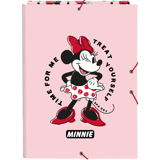 CARPETA FOLIO 3 SOLAPAS MINNIE MOUSE "ME TIME" image 0